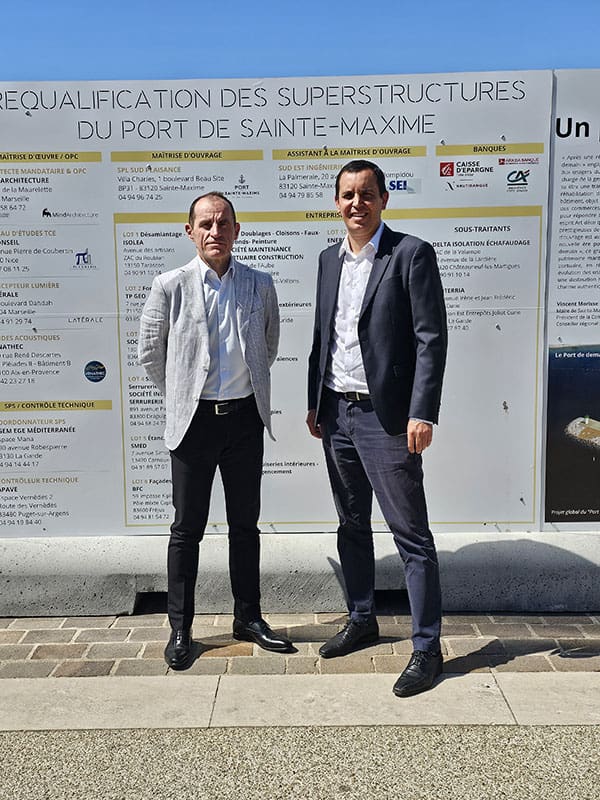 Alexis Ellul DG de la SPL Sud Plaisance et Emmanuel Brisson directeur Grand Sud Ark&eacute;a Banque&nbsp;Entreprises et Institutionnels